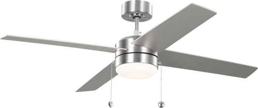 Loni 52" Ceiling Fan in Brushed Steel