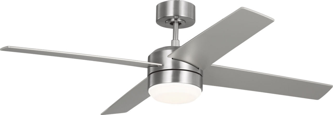 Loni 52" Ceiling Fan in Brushed Steel
