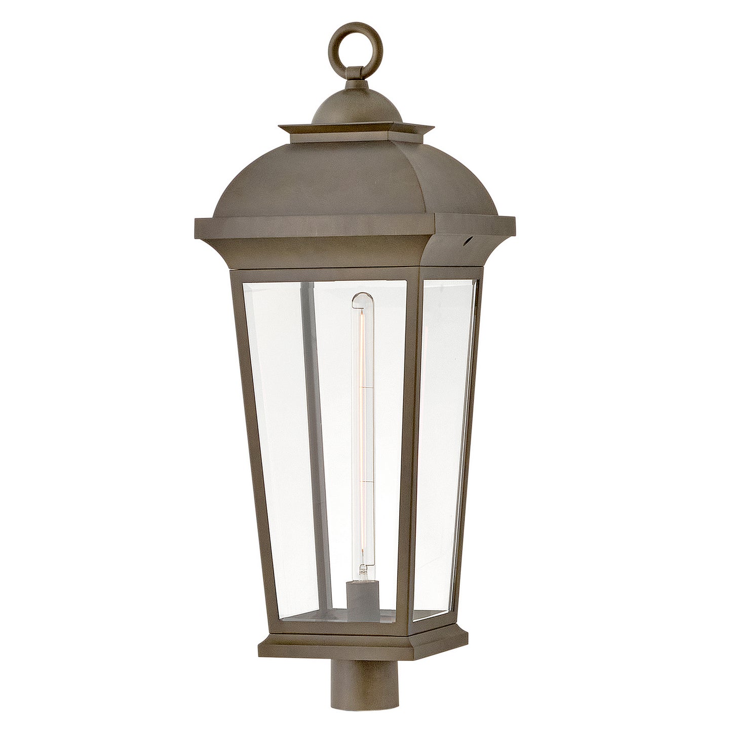 Hawthorne LED Post Mount in Blackened Brass