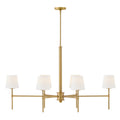 Saunders LED Linear Pendant in Lacquered Brass