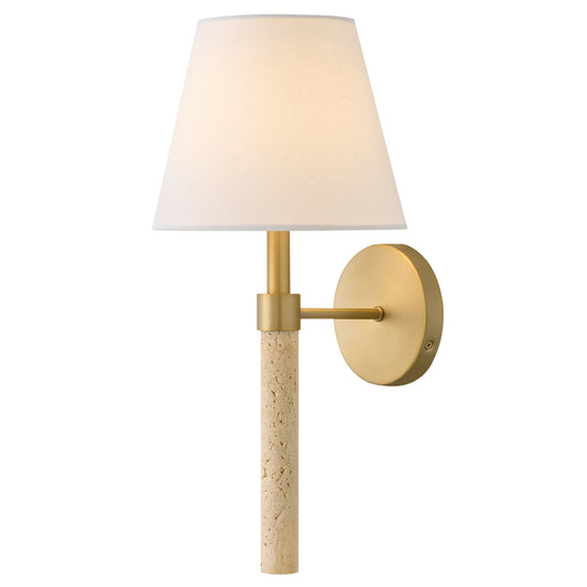 Bruna LED Wall Sconce in Lacquered Brass