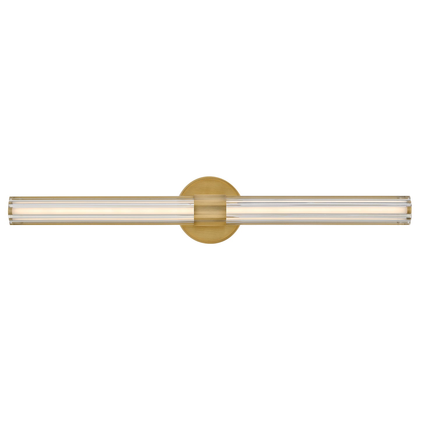 Georgette LED Vanity in Lacquered Brass