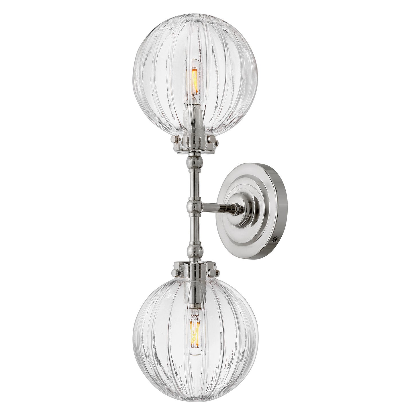 Helene LED Wall Sconce in Polished Nickel