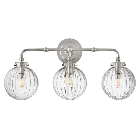 Helene LED Vanity in Polished Nickel