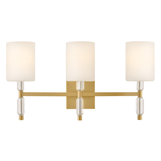 Anika LED Vanity in Lacquered Brass