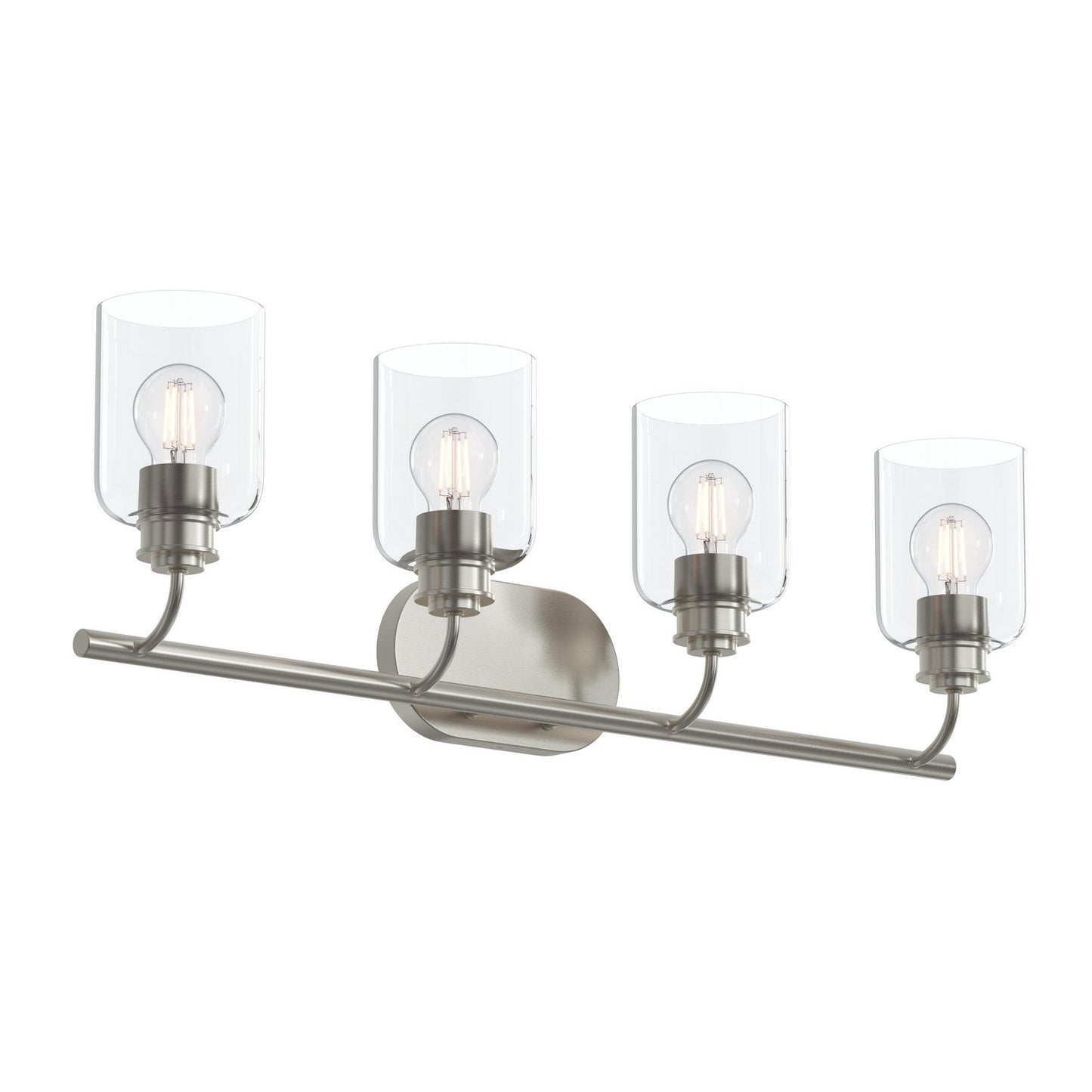 Reines Four Light Bath Vanity in Brushed Nickel