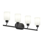 Reines Four Light Bath Vanity in Matte Black