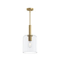 Reines One Light Pendant in Brushed Gold