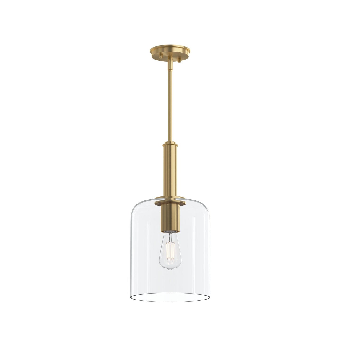 Reines One Light Pendant in Brushed Gold