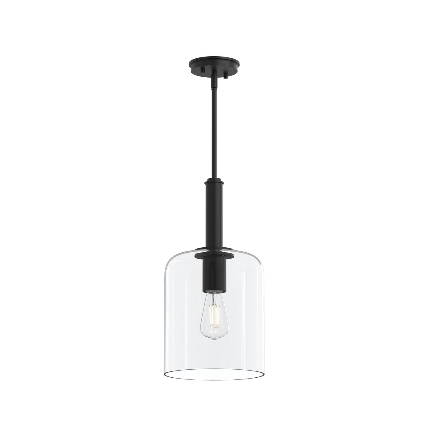 Reines One Light Pendant in Matte Black