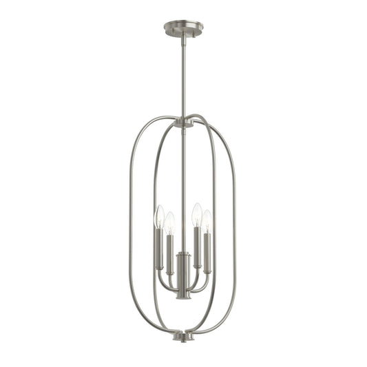Reines Four Light Foyer Pendant in Brushed Nickel