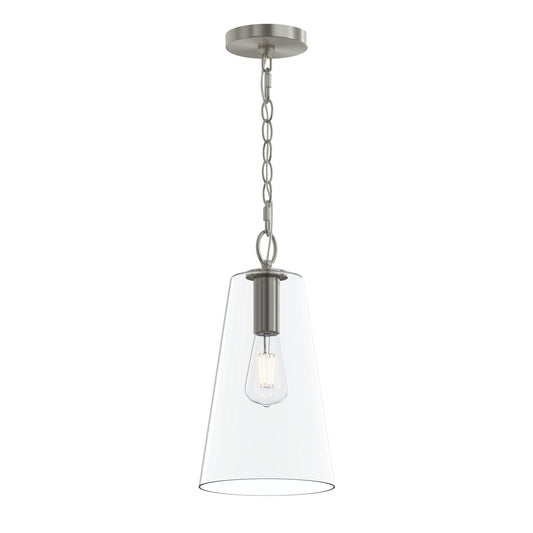 Jheni One Light Pendant in Brushed Nickel