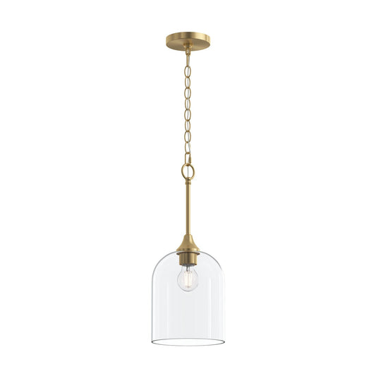 Ilia One Light Pendant in Brushed Gold