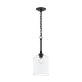 Ilia One Light Pendant in Matte Black