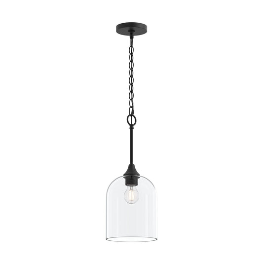 Ilia One Light Pendant in Matte Black