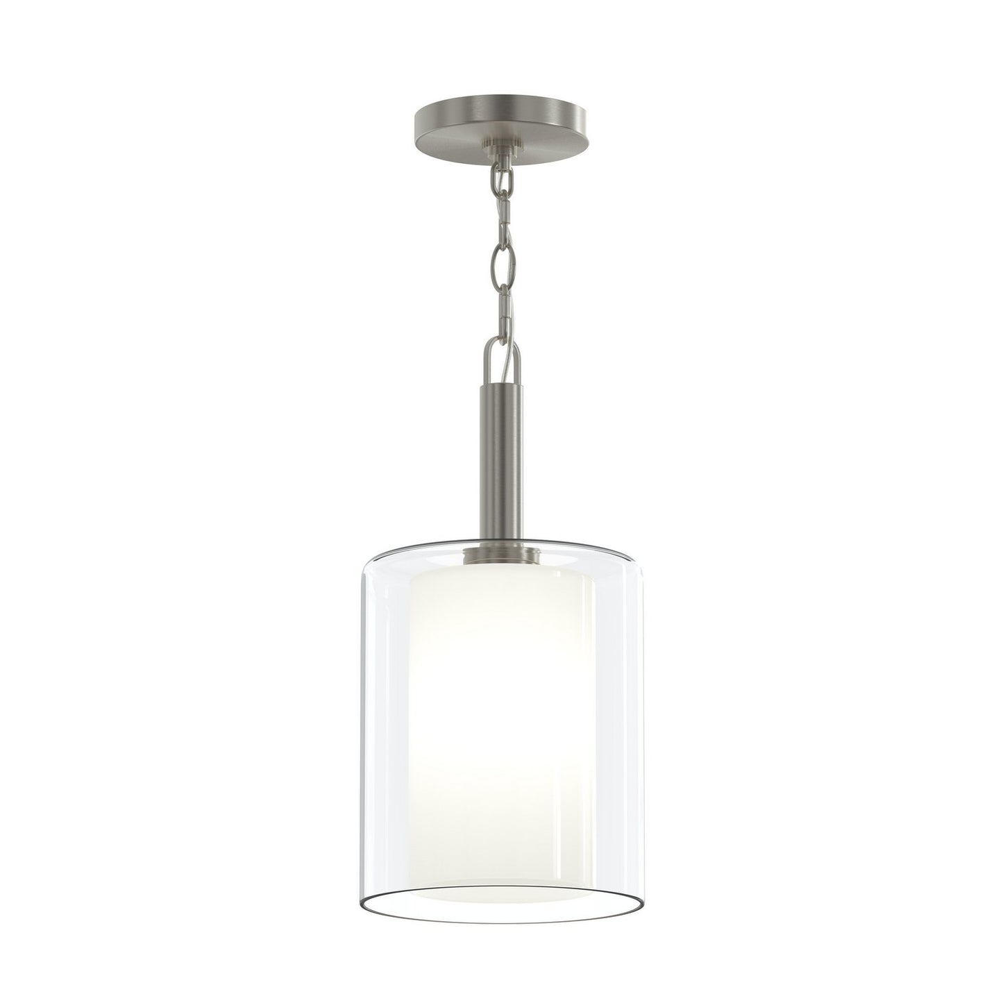 Mack One Light Pendant in Brushed Nickel