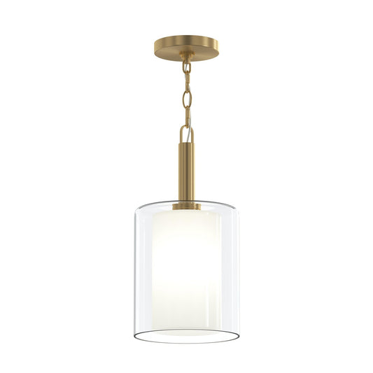 Mack One Light Pendant in Brushed Gold