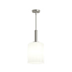 Reines One Light Pendant in Brushed Nickel