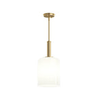 Reines One Light Pendant in Brushed Gold