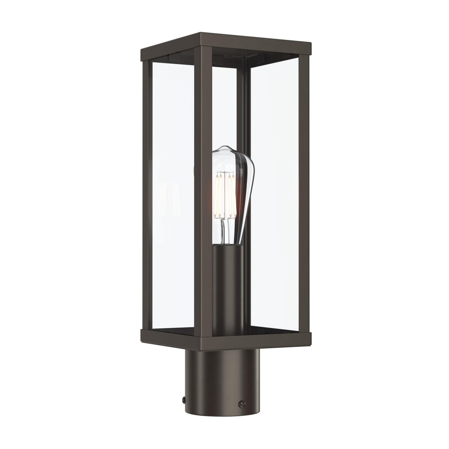 Ryle One Light Outdoor Post Mount in Antique Bronze