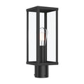 Ryle One Light Outdoor Post Mount in Matte Black