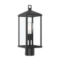 Cantley One Light Outdoor Post Mount in Matte Black