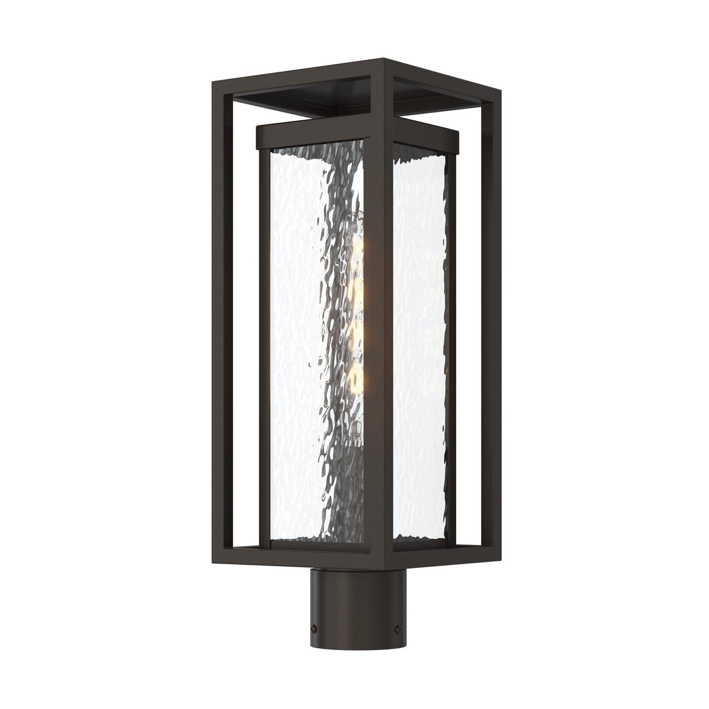 Shaw One Light Outdoor Post Mount in Antique Bronze
