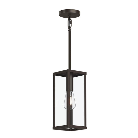 Ryle One Light Outdoor Pendant in Antique Bronze
