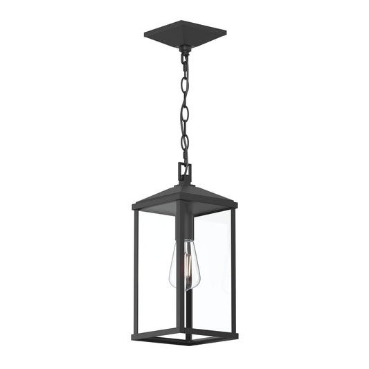 Cantley One Light Outdoor Pendant in Matte Black