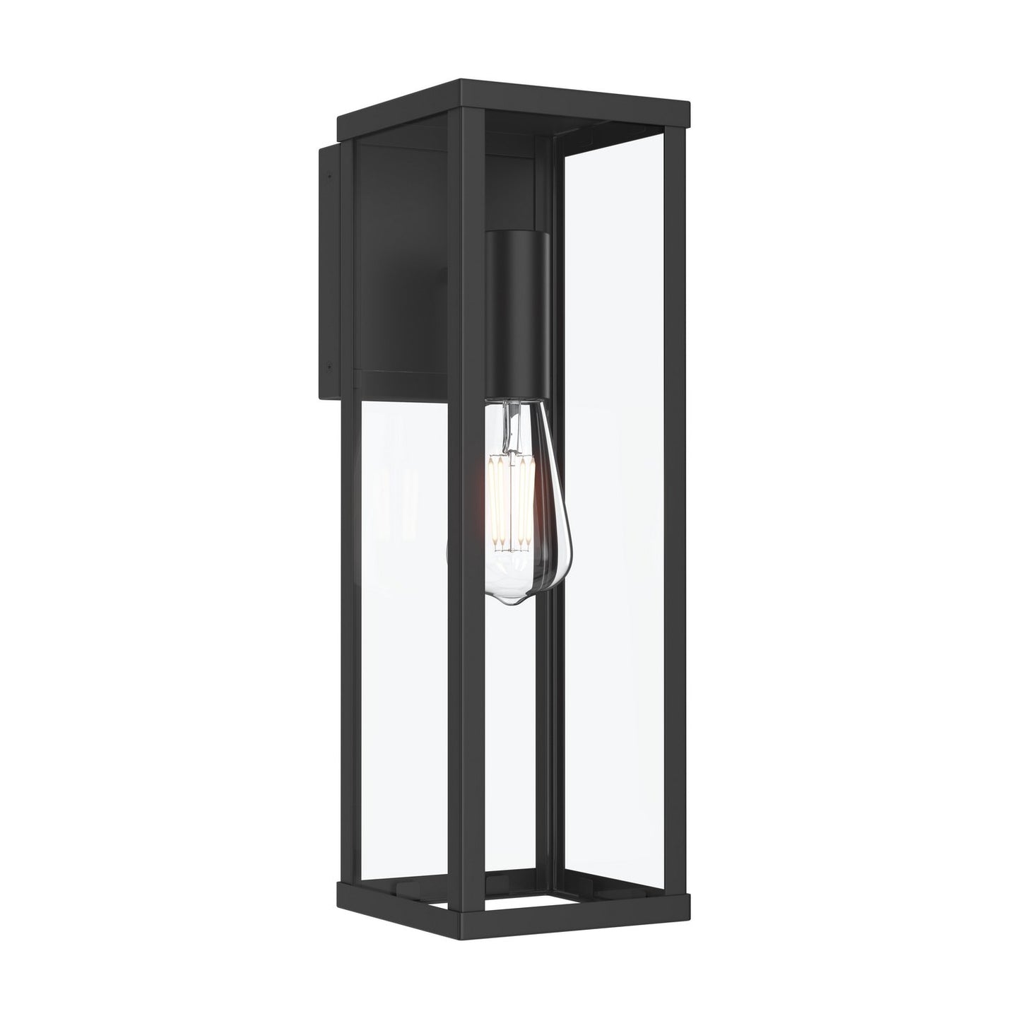 Ryle One Light Outdoor Wall Mount in Matte Black