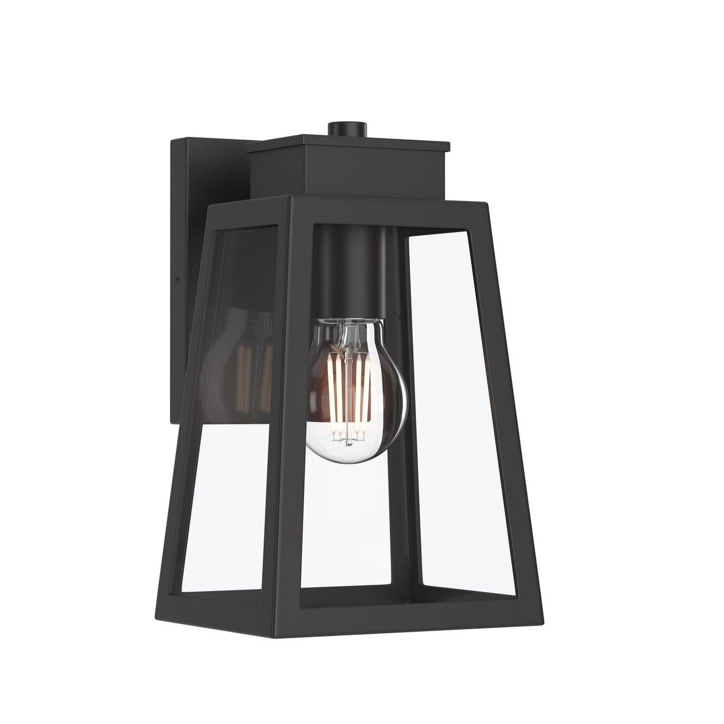 Hedry One Light Outdoor Wall Mount in Matte Black