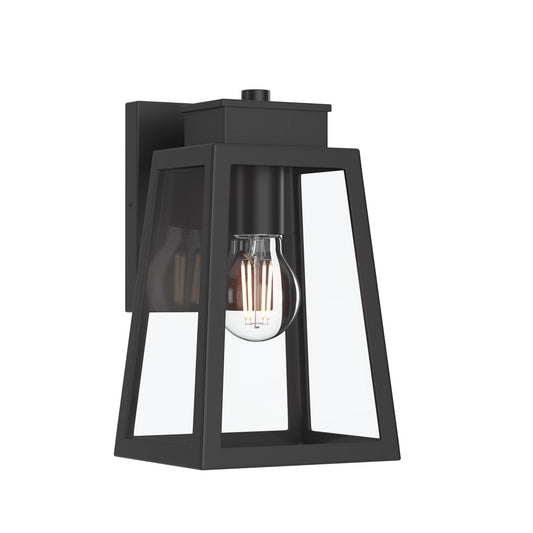 Hedry One Light Outdoor Wall Mount in Matte Black