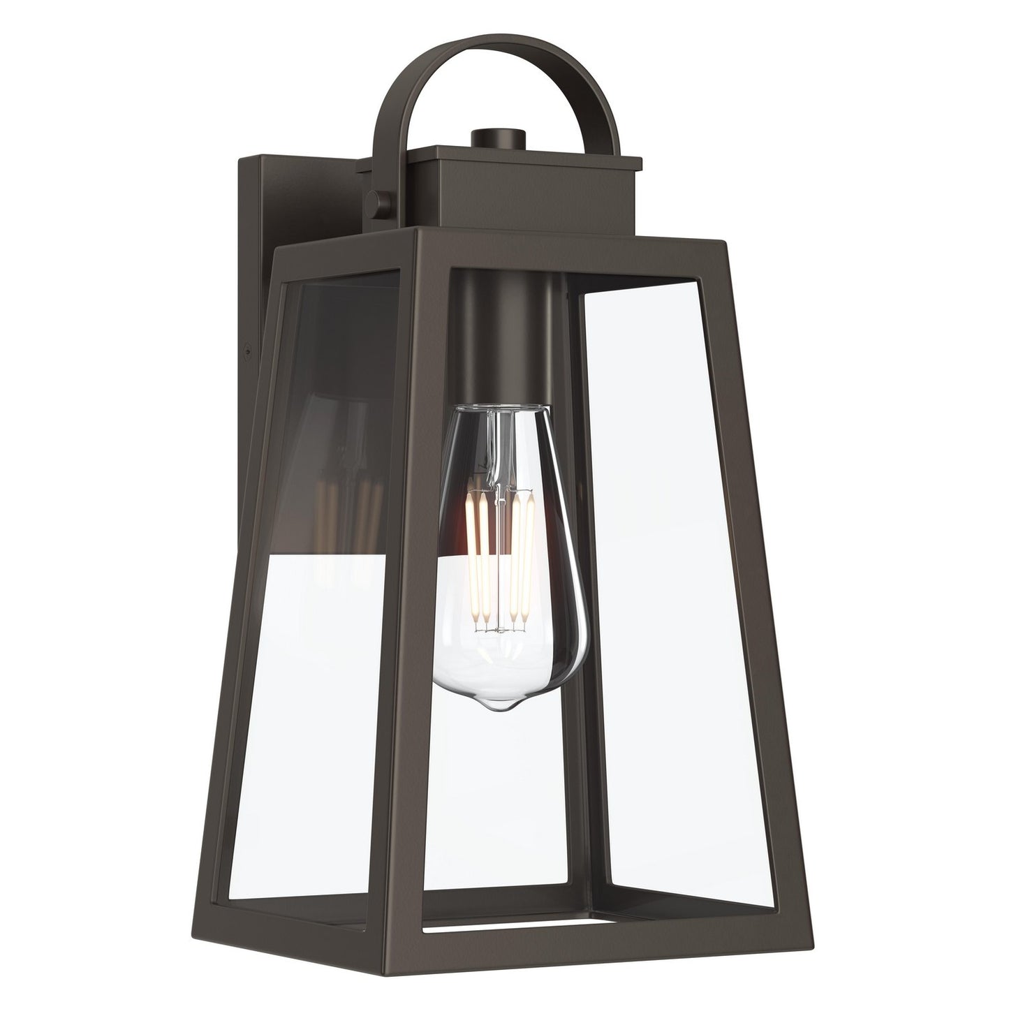 Hedry One Light Outdoor Wall Mount in Antique Bronze
