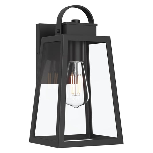 Hedry One Light Outdoor Wall Mount in Matte Black