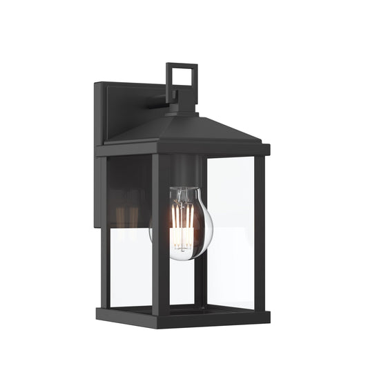 Cantley One Light Outdoor Wall Mount in Matte Black