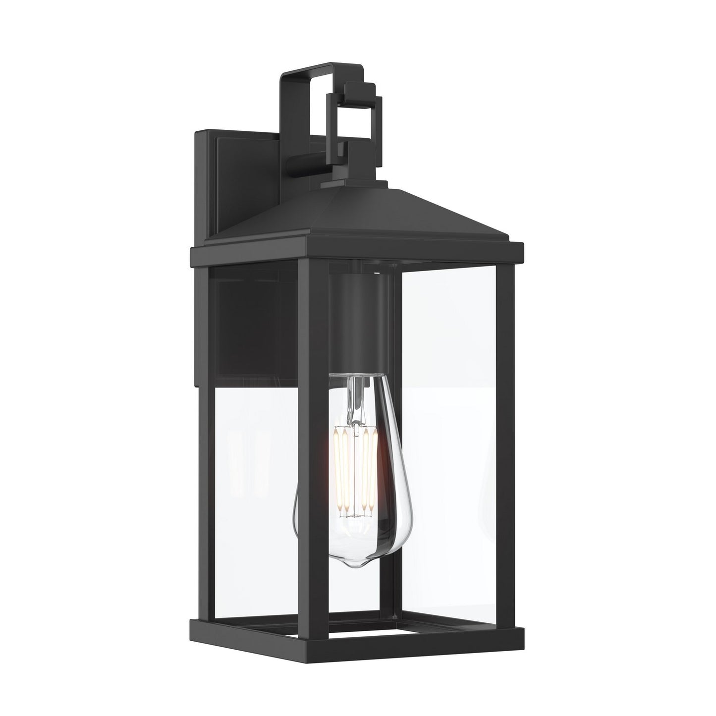 Cantley One Light Outdoor Wall Mount in Matte Black