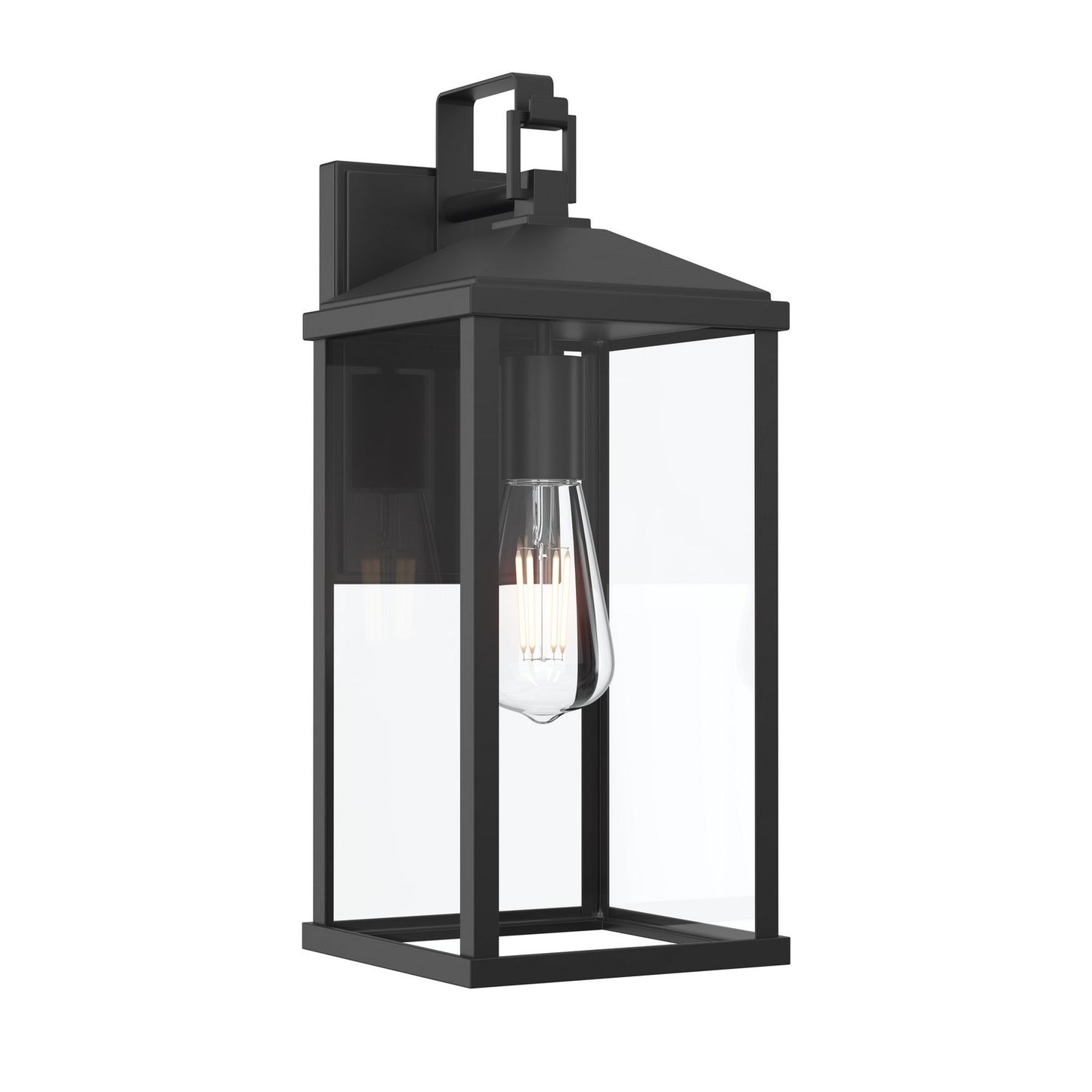 Cantley One Light Outdoor Wall Mount in Matte Black