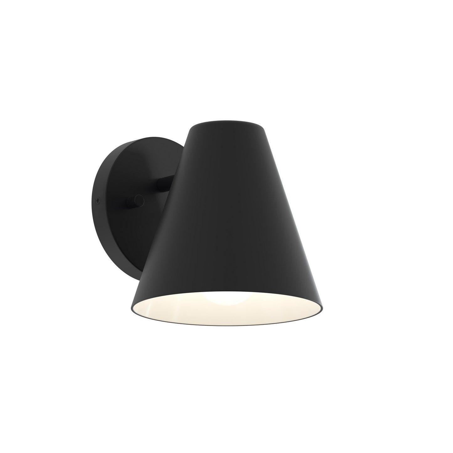 Mik One Light Outdoor Wall Mount in Matte Black