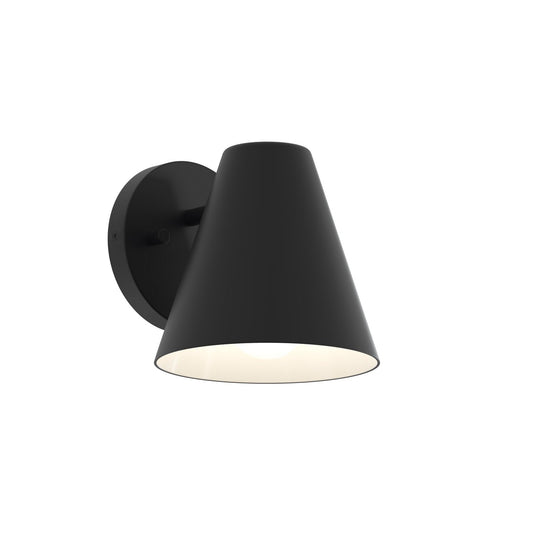 Mik One Light Outdoor Wall Mount in Matte Black