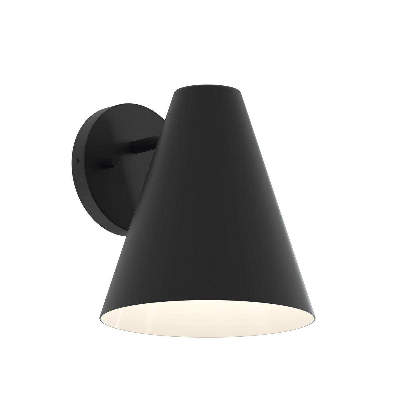 Mik One Light Outdoor Wall Mount in Matte Black