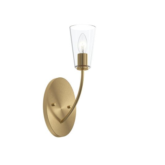 Jheni One Light Wall Sconce in Brushed Gold