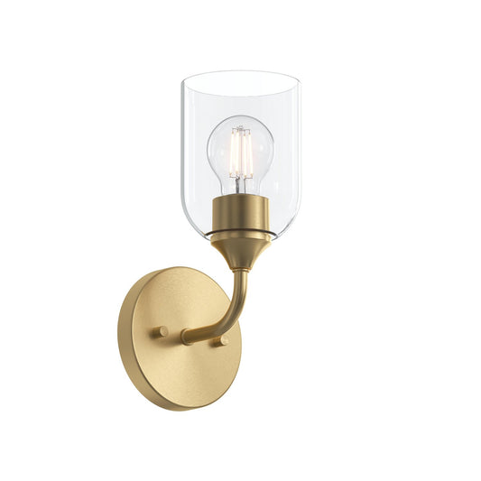 Ilia One Light Wall Sconce in Brushed Gold