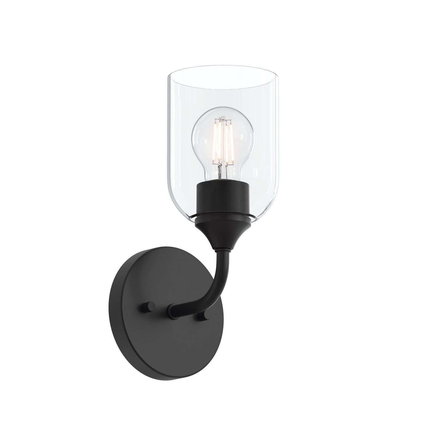 Ilia One Light Wall Sconce in Matte Black