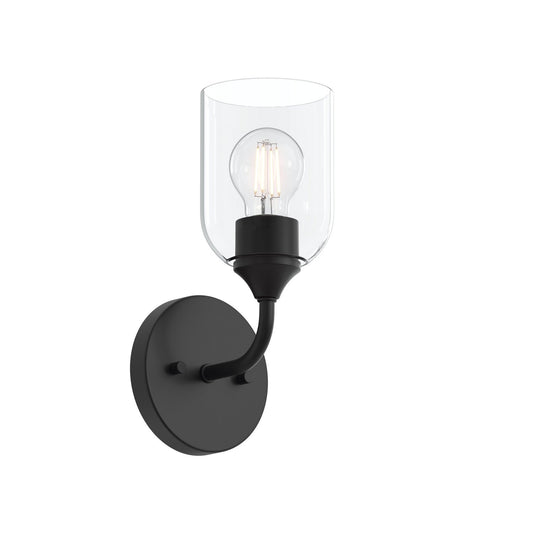 Ilia One Light Wall Sconce in Matte Black