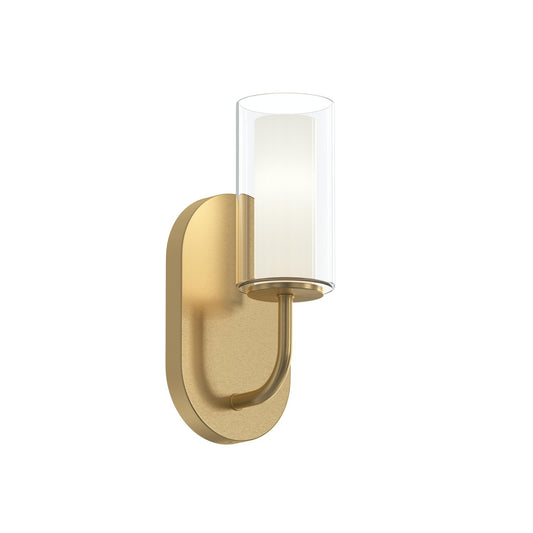 Mack One Light Wall Sconce in Brushed Gold