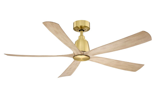 Kute5 52 52" Ceiling Fan in Brushed Satin Brass