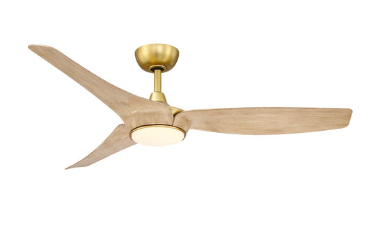 Lizza 56" Ceiling Fan in Brushed Satin Brass