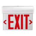 Edge-Lit Exit Sign in White+Red Letter