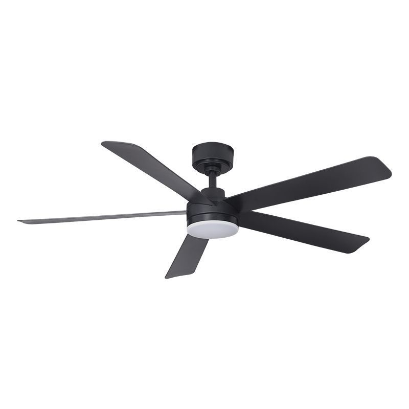 52" Ceiling Fan in Matte Black Housing, Matte Black