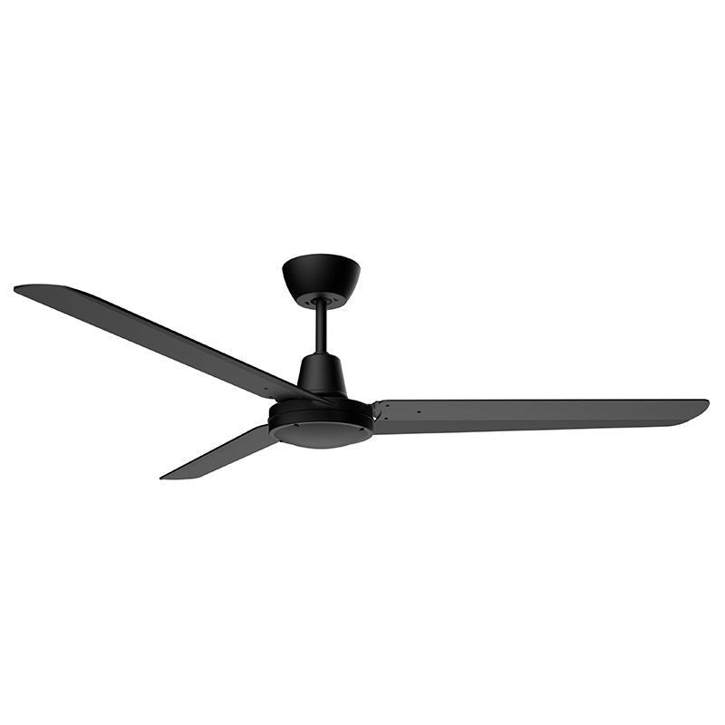 56" Ceiling Fan in Matte Black Housing, Matte Black